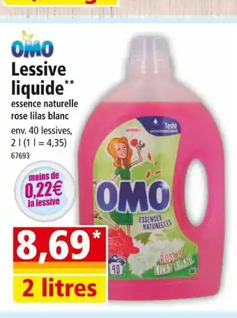 Norma Omo lessive liquide* offre