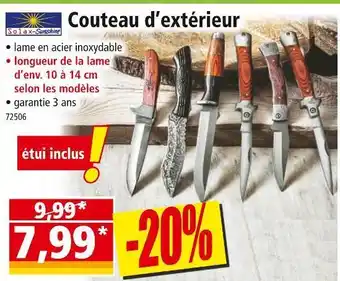 Norma Solax-sunshine couteau d’extérieur offre