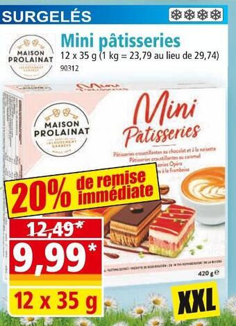 Norma Maison prolainat mini pâtisseries offre