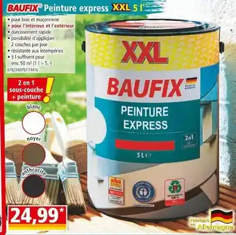 Norma Baufix peinture express 5 l** offre