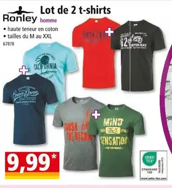 Norma Ronley lot de 2 t-shirts offre
