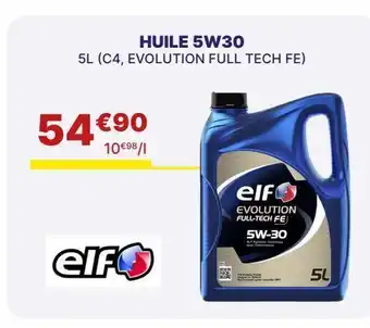 Carter-Cash Huile 5w30 offre