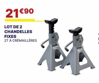 Carter-Cash Lot de 2 chandelles fixes offre
