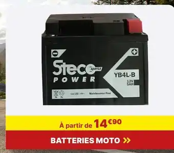 Carter-Cash Batteries moto offre
