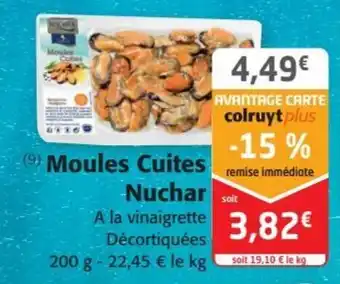 Colruyt Moules Cuites Nuchar offre