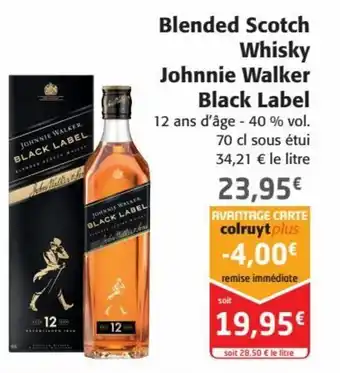 Colruyt Blended Scotch Whisky Johnnie Walker Black Label offre