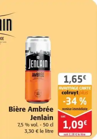 Colruyt Bière Ambrée Jenlain offre