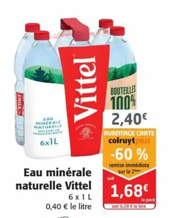Colruyt Eau minérale naturelle Vittel offre
