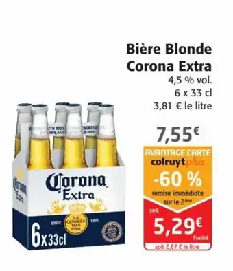 Colruyt Bière Blonde Corona Extra offre