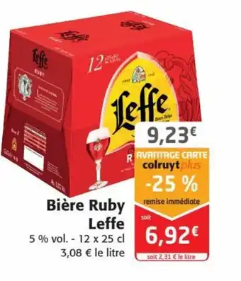 Colruyt Bière Ruby Leffe offre