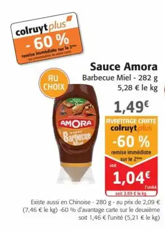 Colruyt Sauce Amora offre