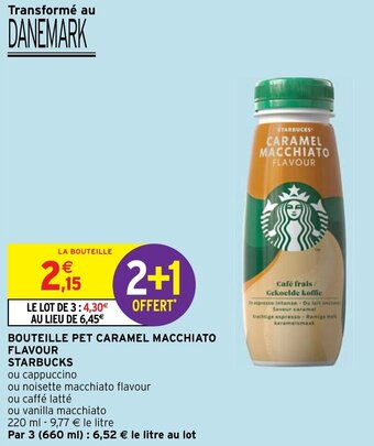 Intermarché Hyper BOUTEILLE PET CARAMEL MACCHIATO FLAVOUR STARBUCKS offre