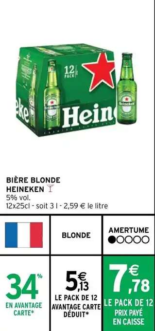 Intermarché Hyper BIÈRE BLONDE HEINEKEN offre