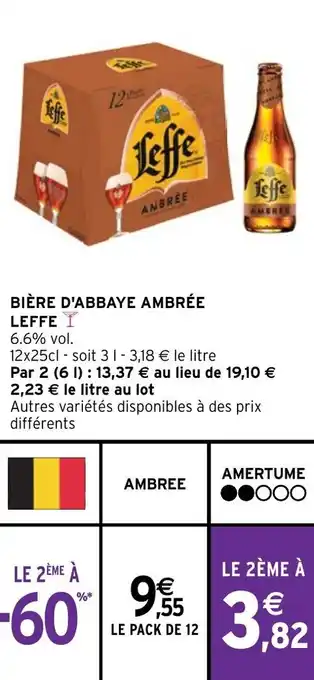 Intermarché Hyper BIÈRE D'ABBAYE AMBRÉE LEFFE offre