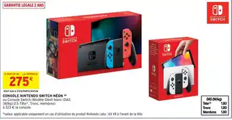 Intermarché Hyper CONSOLE NINTENDO SWITCH NÉON (d) offre