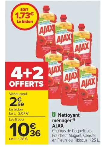 Carrefour i Nettoyant ménager(d) AJAX offre