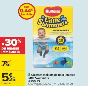 Carrefour i Culottes maillots de bain jetables Little Swimmers offre