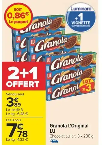 Carrefour Granola L'Original LU offre