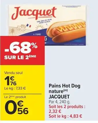 Pains Hot Dog nature(m) JACQUET