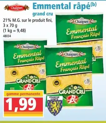 Norma Emmental râpé offre