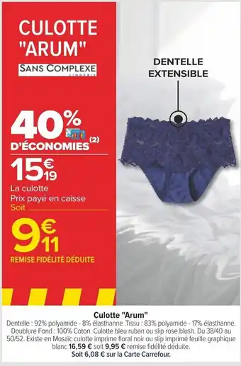 Culotte "Arum"