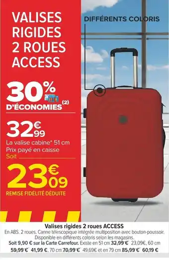 Valises rigides 2 roues ACCESS