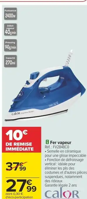 Carrefour i Fer vapeur Réf. : FV2848C0 offre