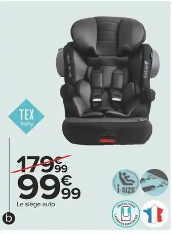 Carrefour Siege Auto i size De 76 a 140 cm offre
