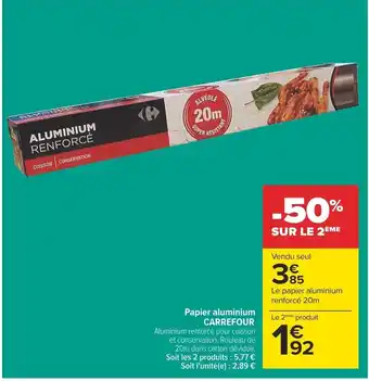 Carrefour Papier aluminium CARREFOUR offre