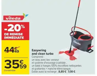 Carrefour Easywring and clean turbo Comprend: offre