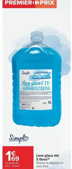 Carrefour Lave-glace été 5 litres(d) offre