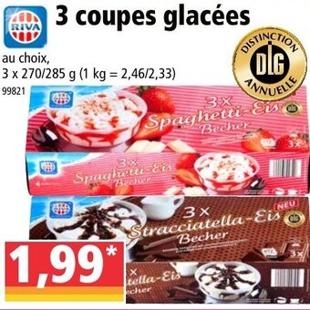 Norma 3 coupes glacées offre