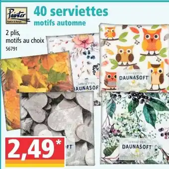 Norma 40 serviettes offre