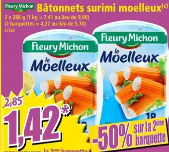 Norma Bâtonnets surimi moelleux offre