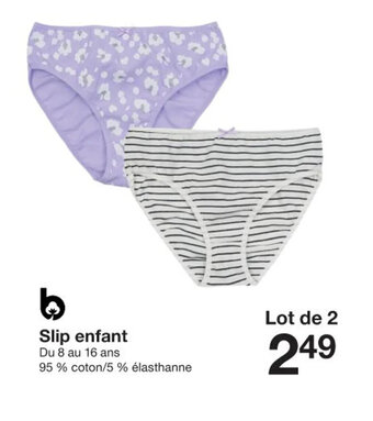 Zeeman Slip enfant offre