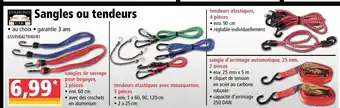 Sangles ou tendeurs