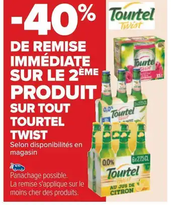Carrefour Tourtel twist -40% de remise immédiate sur le 2ème produit sur tout tourtel twist offre