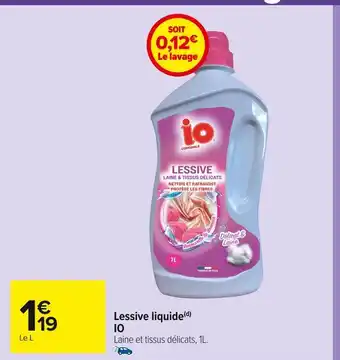 Carrefour Market Io lessive liquide(d) offre