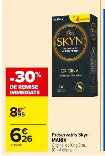 Manix préservatifs skyn