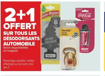 Carrefour 2+1 offert sur tous les désodorisants automobile offre