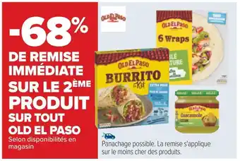 Carrefour Old el paso -68% de remise immédiate sur le 2ème produit sur tout old el paso offre