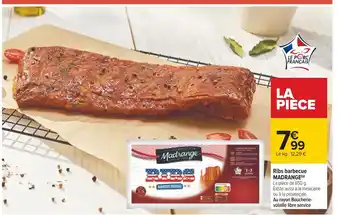Carrefour Madrange ribs barbecue offre