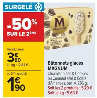 Carrefour Magnum bâtonnets glacés offre