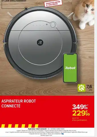Carrefour Market Irobot aspirateur robot connecté offre