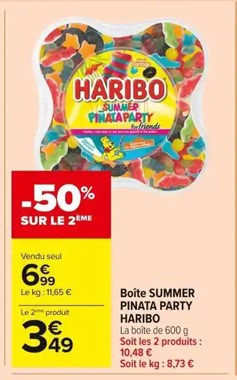 Carrefour Market Haribo boîte summer pinata party offre