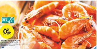 Carrefour Market Crevette rose cuite asc offre