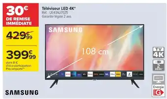Carrefour Samsung téléviseur led 4k offre