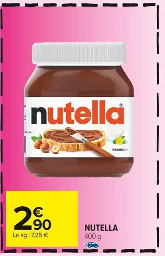 Carrefour Market Nutella nutella offre