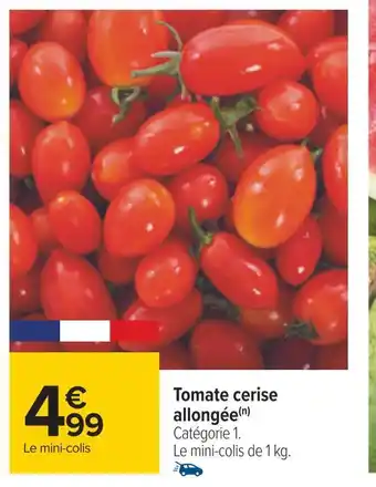 Carrefour Tomate cerise allongée offre