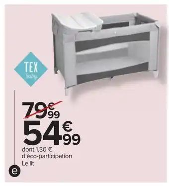 Tex baby lit parapluie